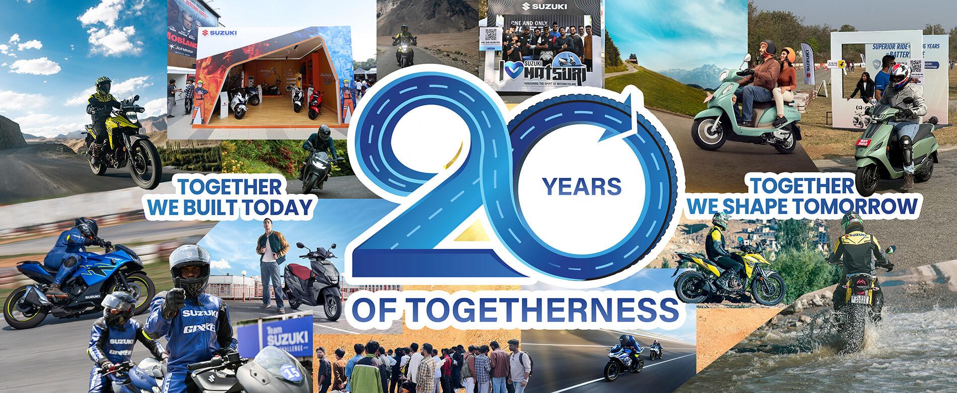 Suzuki 20 Year Banner